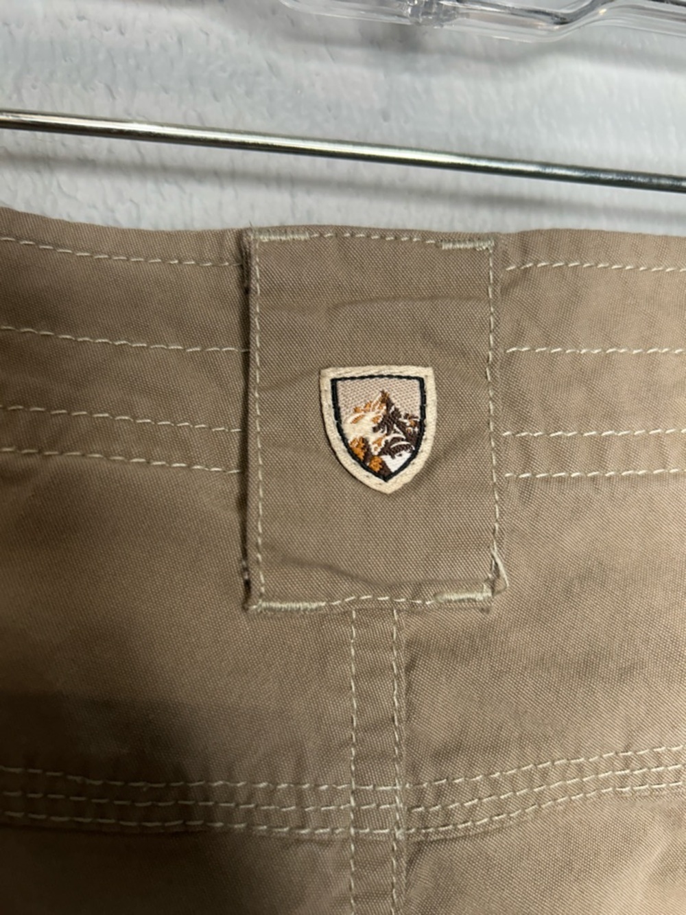 Kuhl Tan Cargo Shorts - Classic Utility Style. Size 12 - Picture 5 of 9